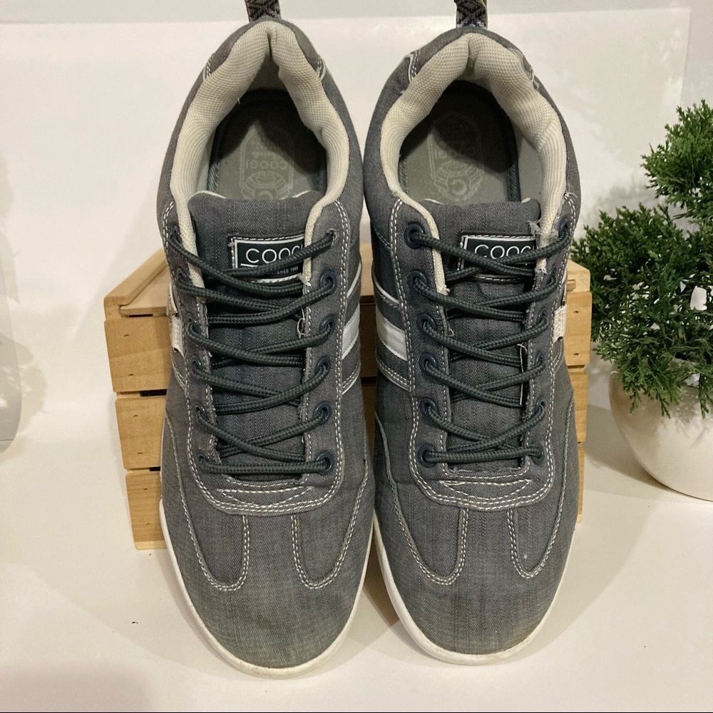 Coogi Men’s Charcoal Chambray Sneakers Size 13